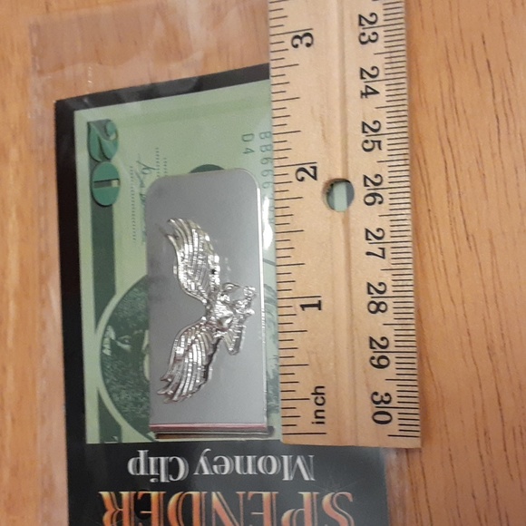 Bundle of 2 Patriotic Eagle Silver Money Clips AA122 - Picture 3 of 7